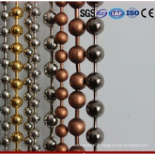 Rideaux en chaîne de boules en métal perlés (1.0mm-12mm)